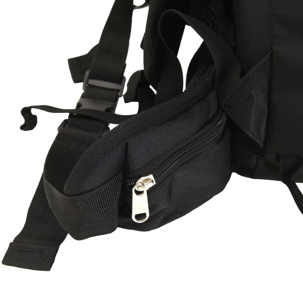 vidaXL Sac à dos de randonnée noir 60 L tissu oxford