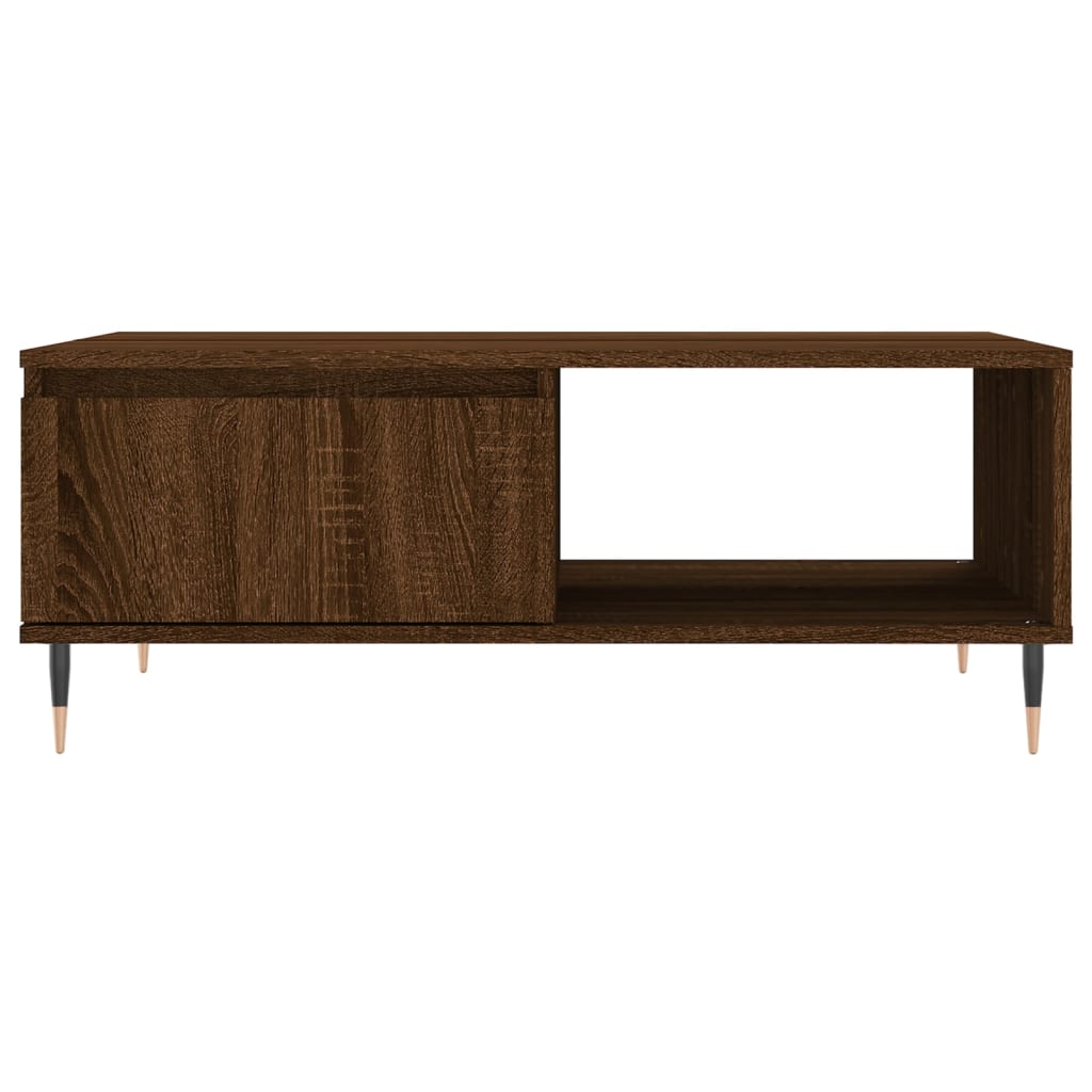 vidaXL Table basse chêne marron 90x60x35 cm bois d'ingénierie