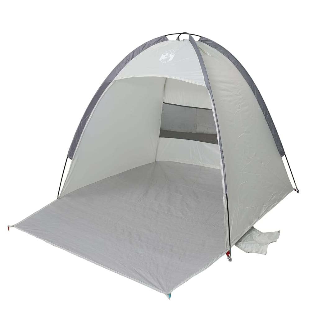 vidaXL Tente de plage 3 personnes gris imperméable