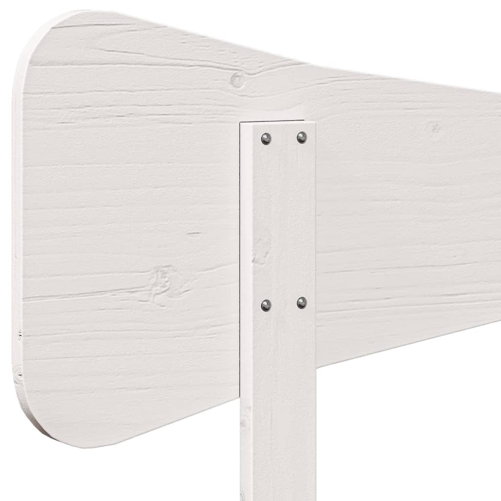 vidaXL Tête de lit blanc 120 cm bois massif de pin