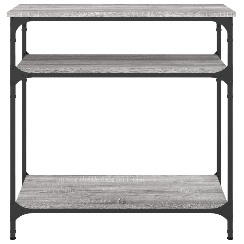 vidaXL Table console sonoma gris 75x29x75 cm bois d'ingénierie