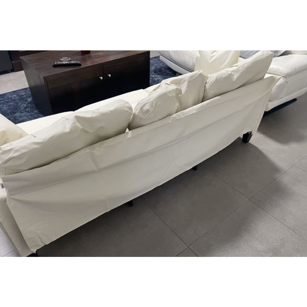 vidaXL Canapé à 3 places B-Stock gris foncé 180 cm tissu