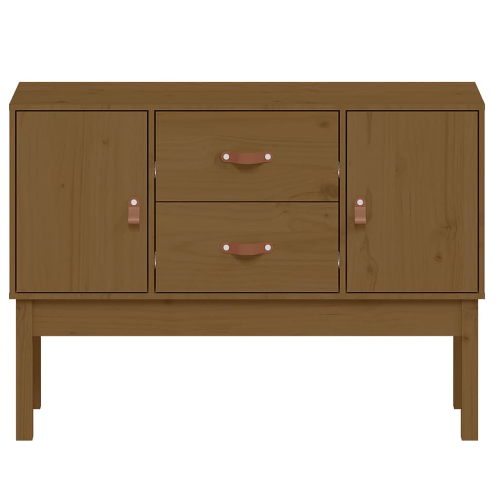 vidaXL Buffet Marron miel 110x40x78 cm Bois massif de pin