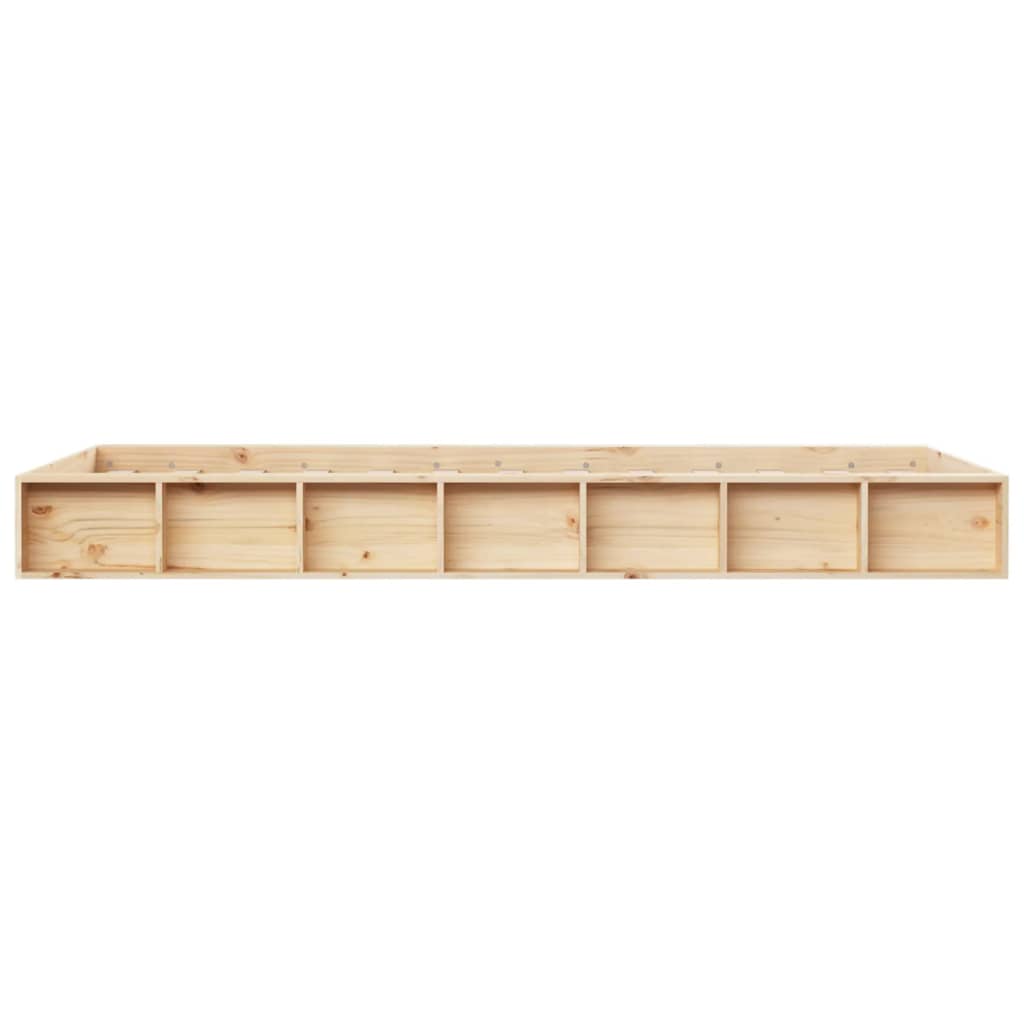 vidaXL Cadre de lit sans matelas 75x190 cm bois massif