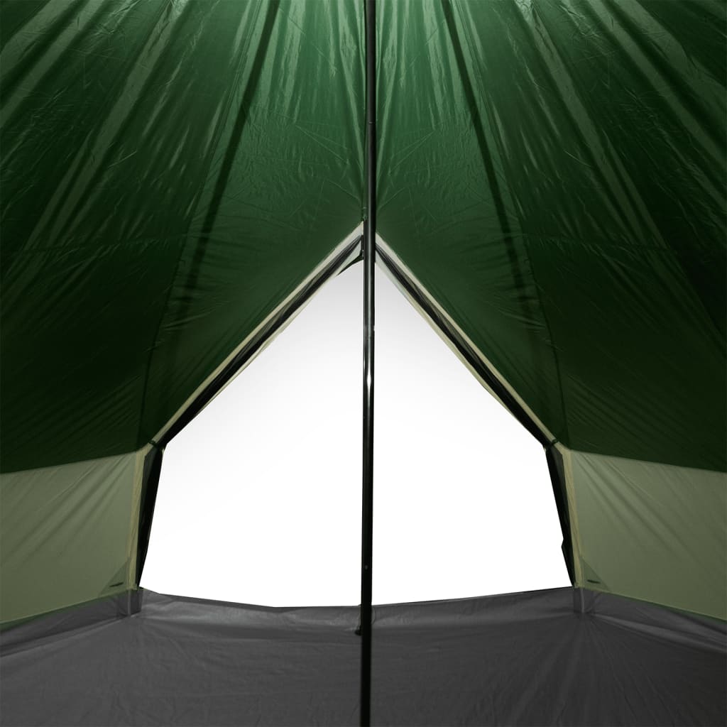 vidaXL Tente familiale tipi 8 personnes vert imperméable