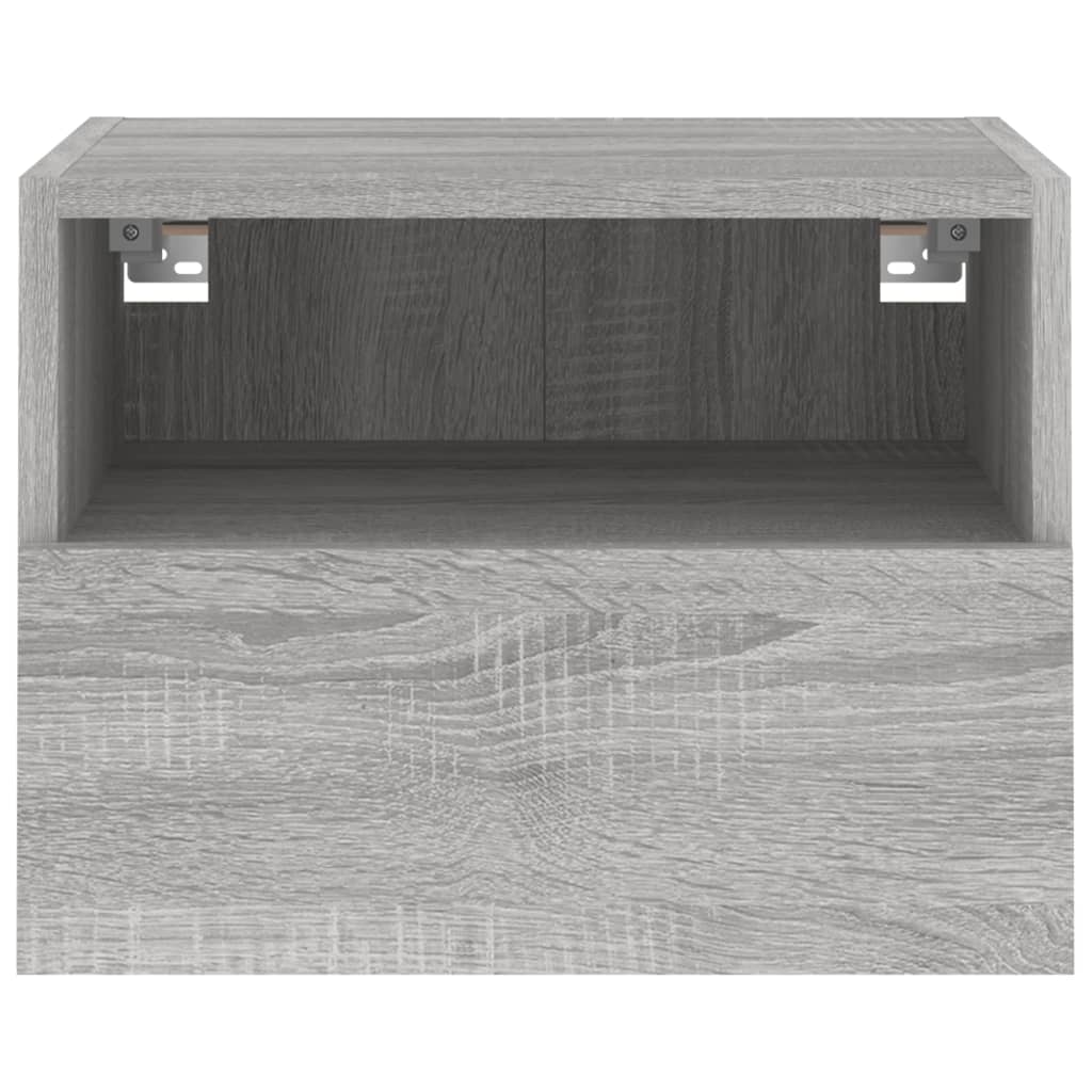 vidaXL Meubles TV muraux 2pcs sonoma gris 40x30x30cm bois d'ingénierie