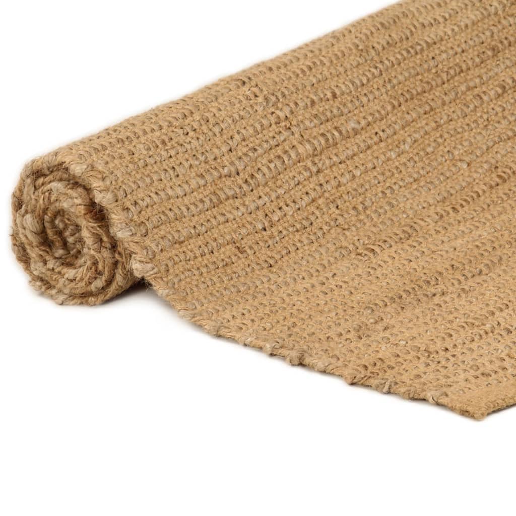 vidaXL Tapis rectangulaire Naturel 120x180 cm Jute