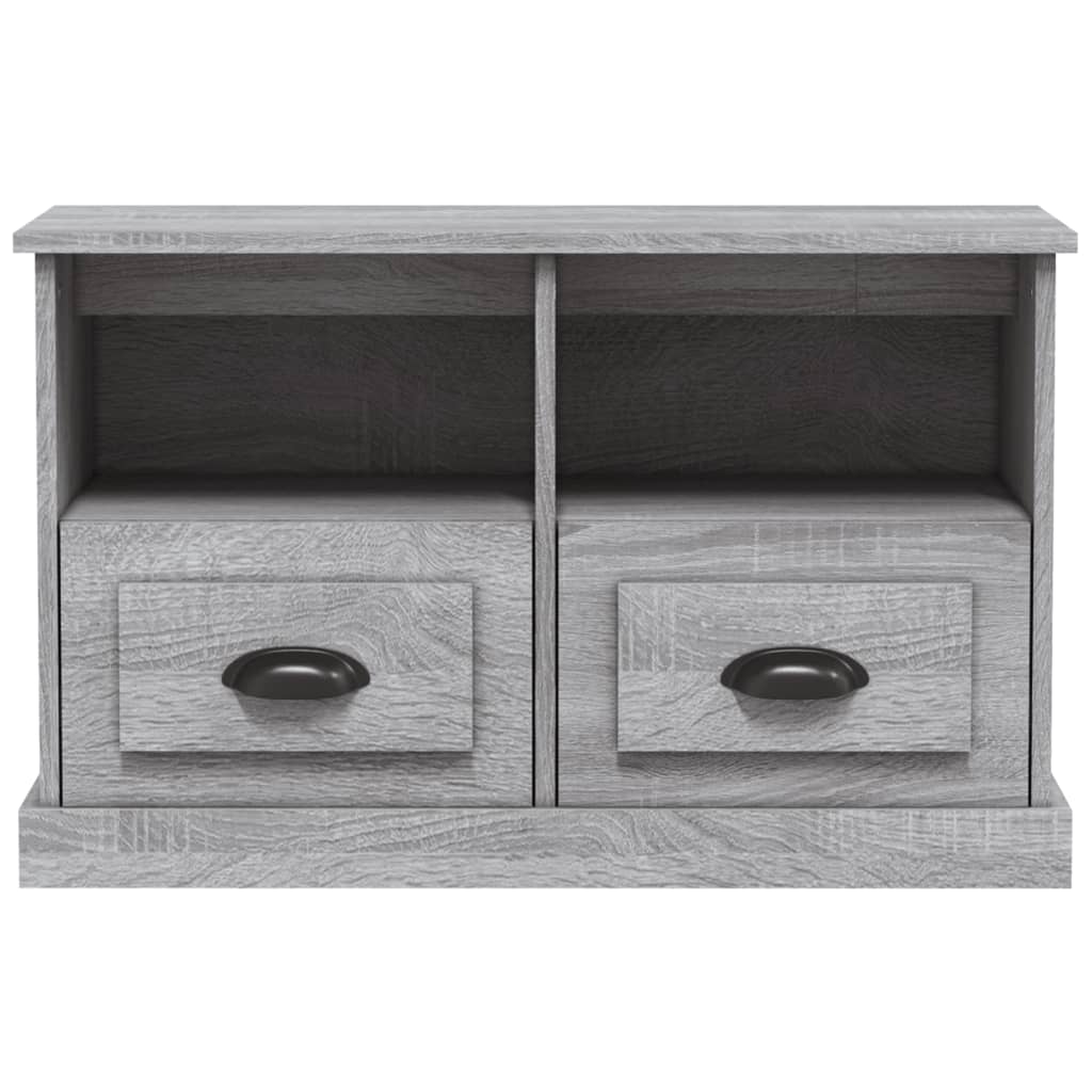 vidaXL Meuble TV sonoma gris 80x35x50 cm bois d'ingénierie