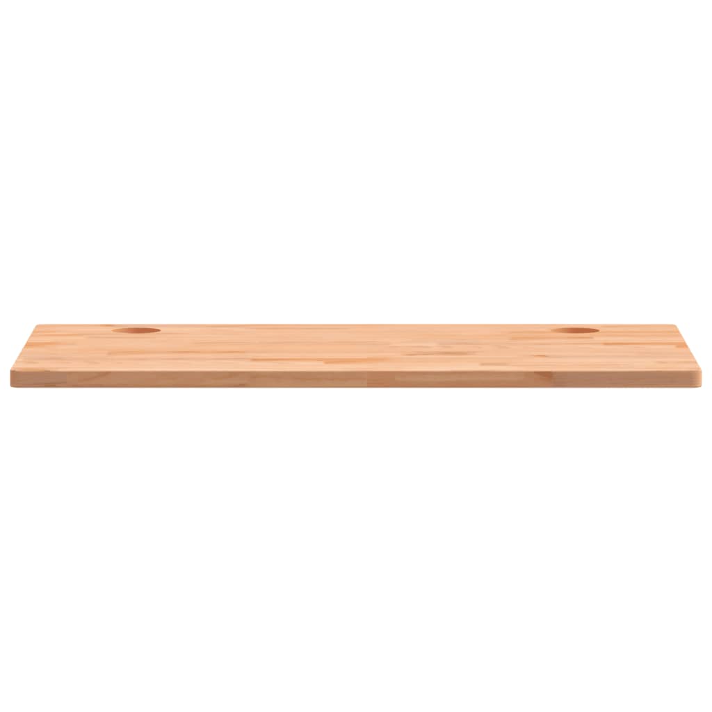 vidaXL Dessus de bureau 100x60x2,5 cm bois massif de hêtre