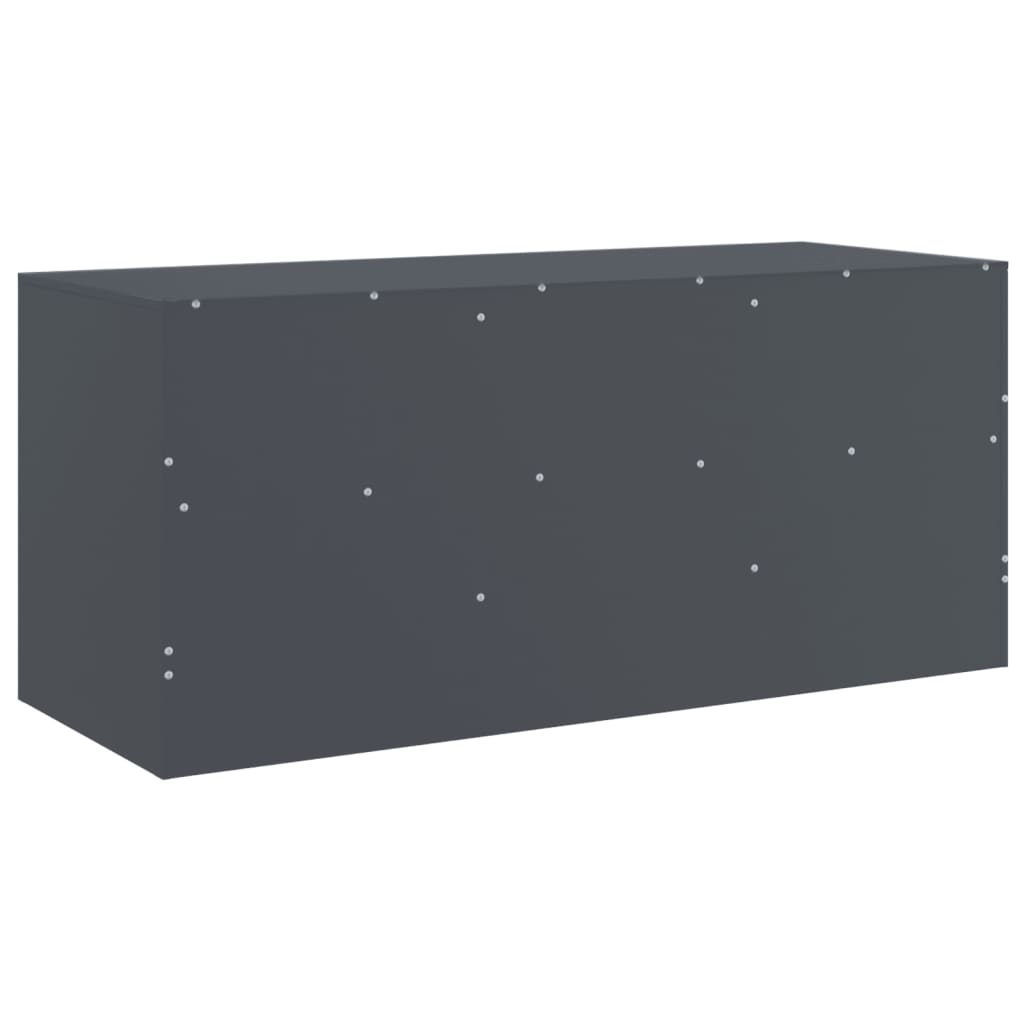 vidaXL Meuble TV anthracite 99x39x44 cm acier