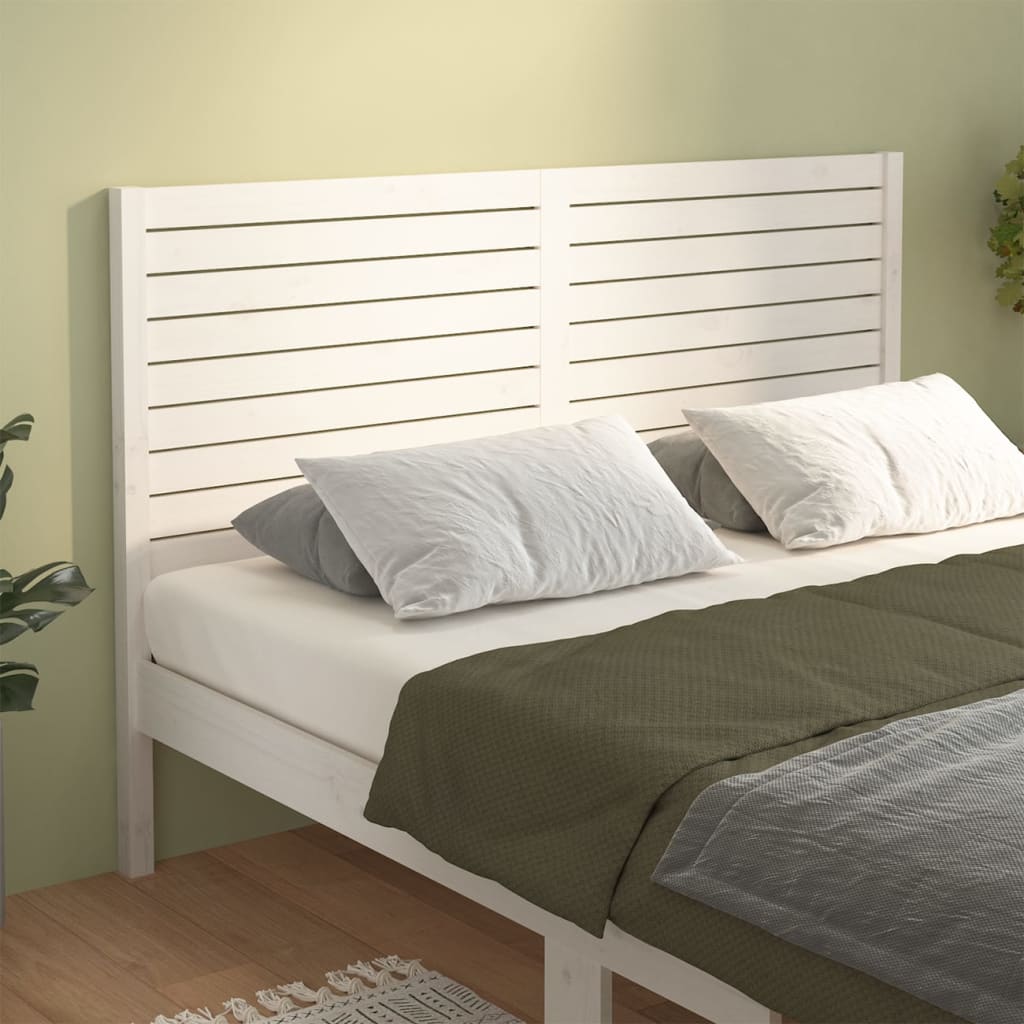 vidaXL Tête de lit Blanc 206x4x100 cm Bois massif de pin