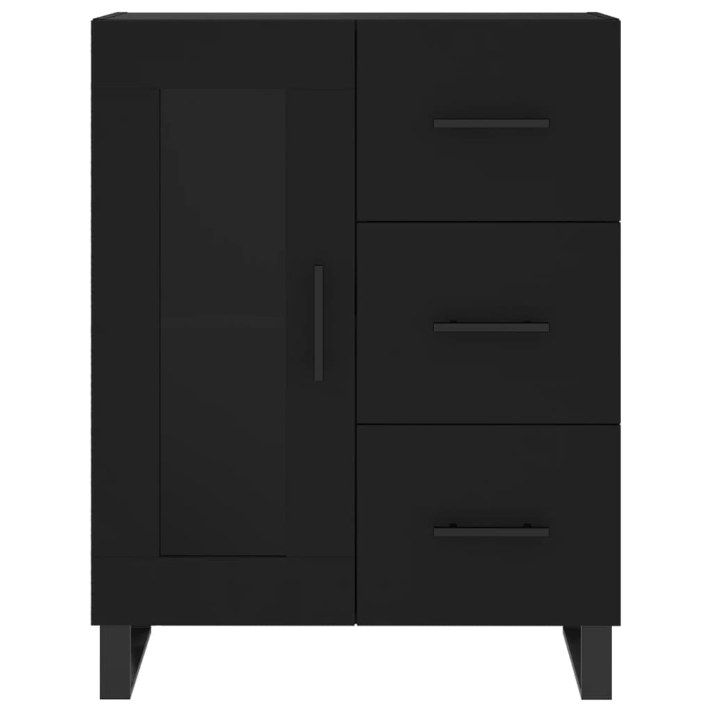 vidaXL Buffet noir 69,5x34x90 cm bois d'ingénierie