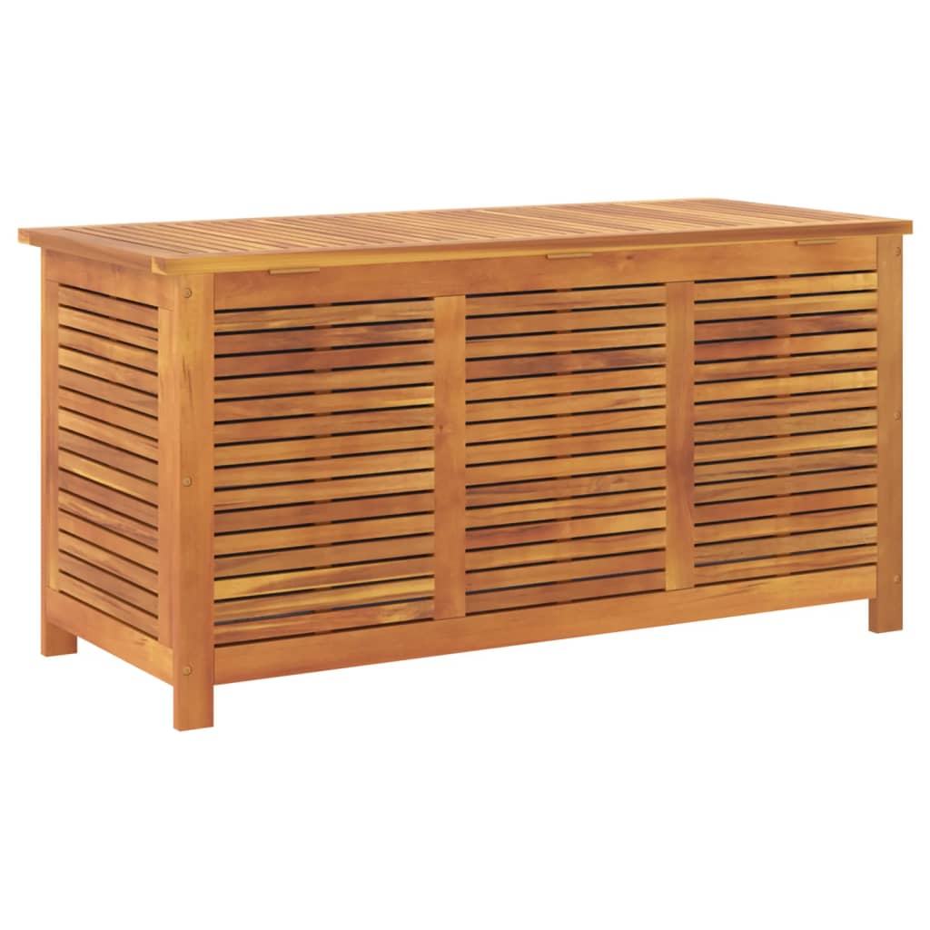 vidaXL Boîte de rangement de jardin persiennes 113x50x56cm bois acacia