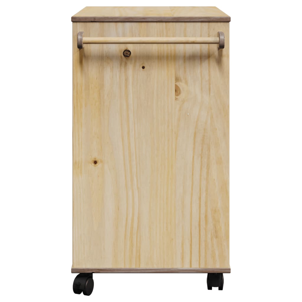 vidaXL Chariot de cuisine OTTA 59x45x80 cm bois massif de pin