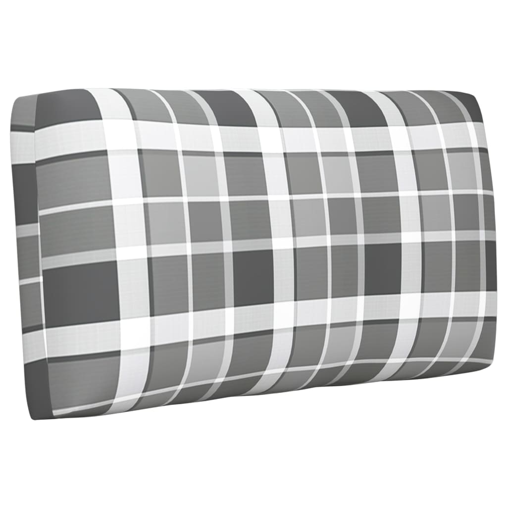 vidaXL Canapé palette 2 places avec coussins Pin imprégné de gris