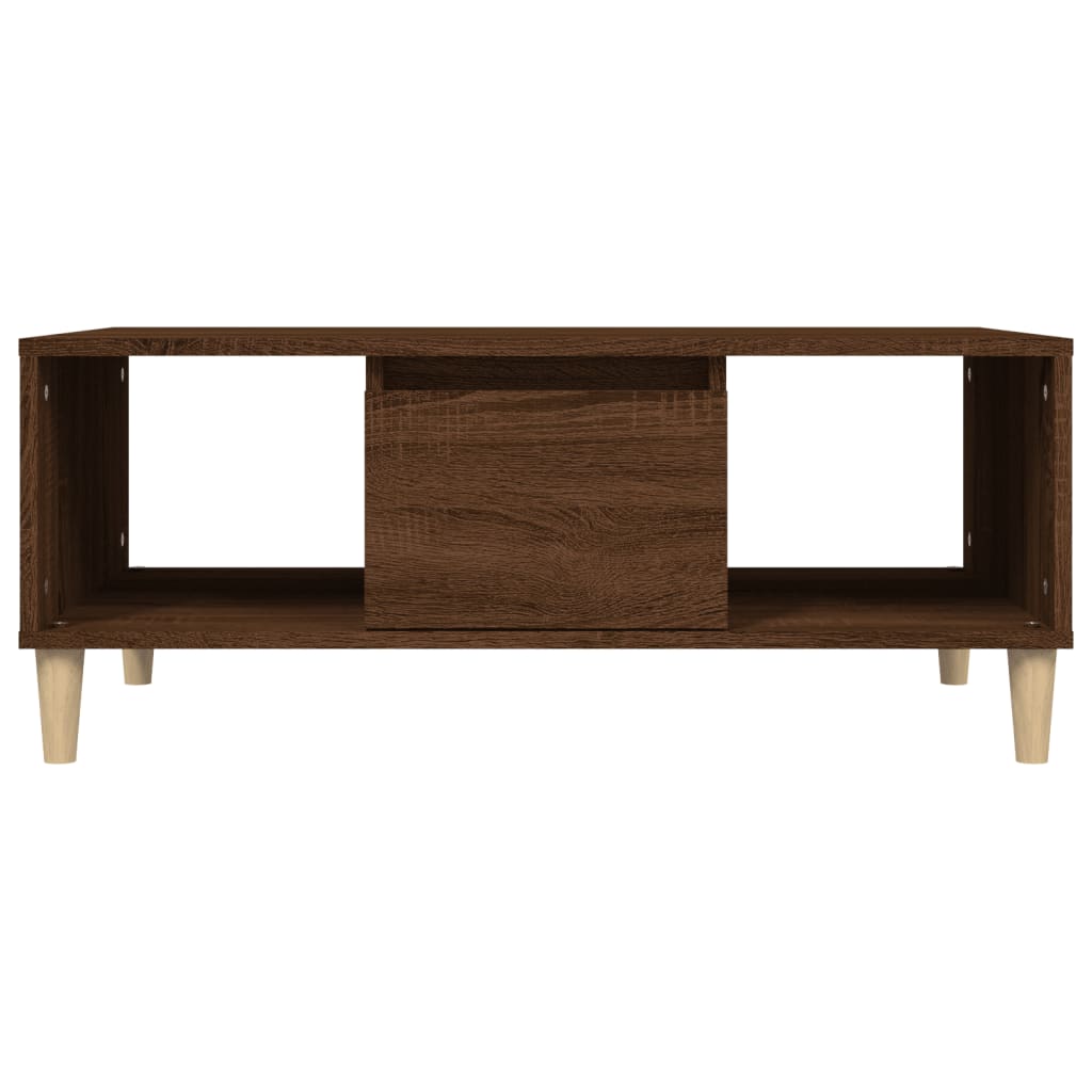 vidaXL Table basse Chêne marron 90x50x36,5 cm Bois d'ingénierie