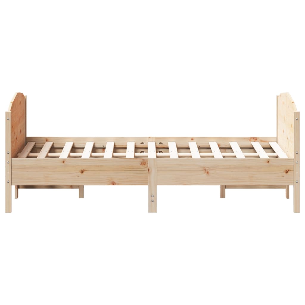 vidaXL Cadre de lit sans matelas 160x200 cm bois massif de pin