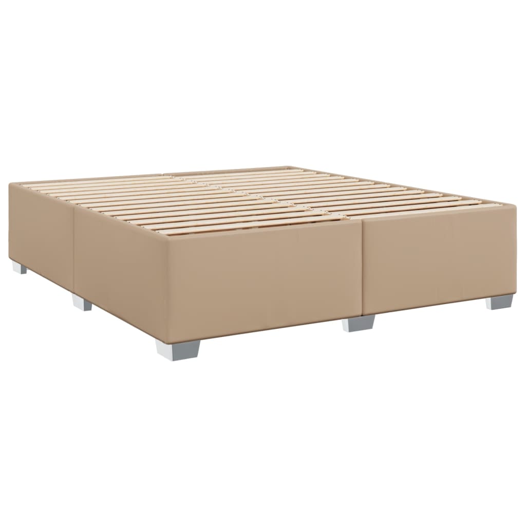 vidaXL Cadre de lit sans matelas cappuccino 180x200 cm similicuir