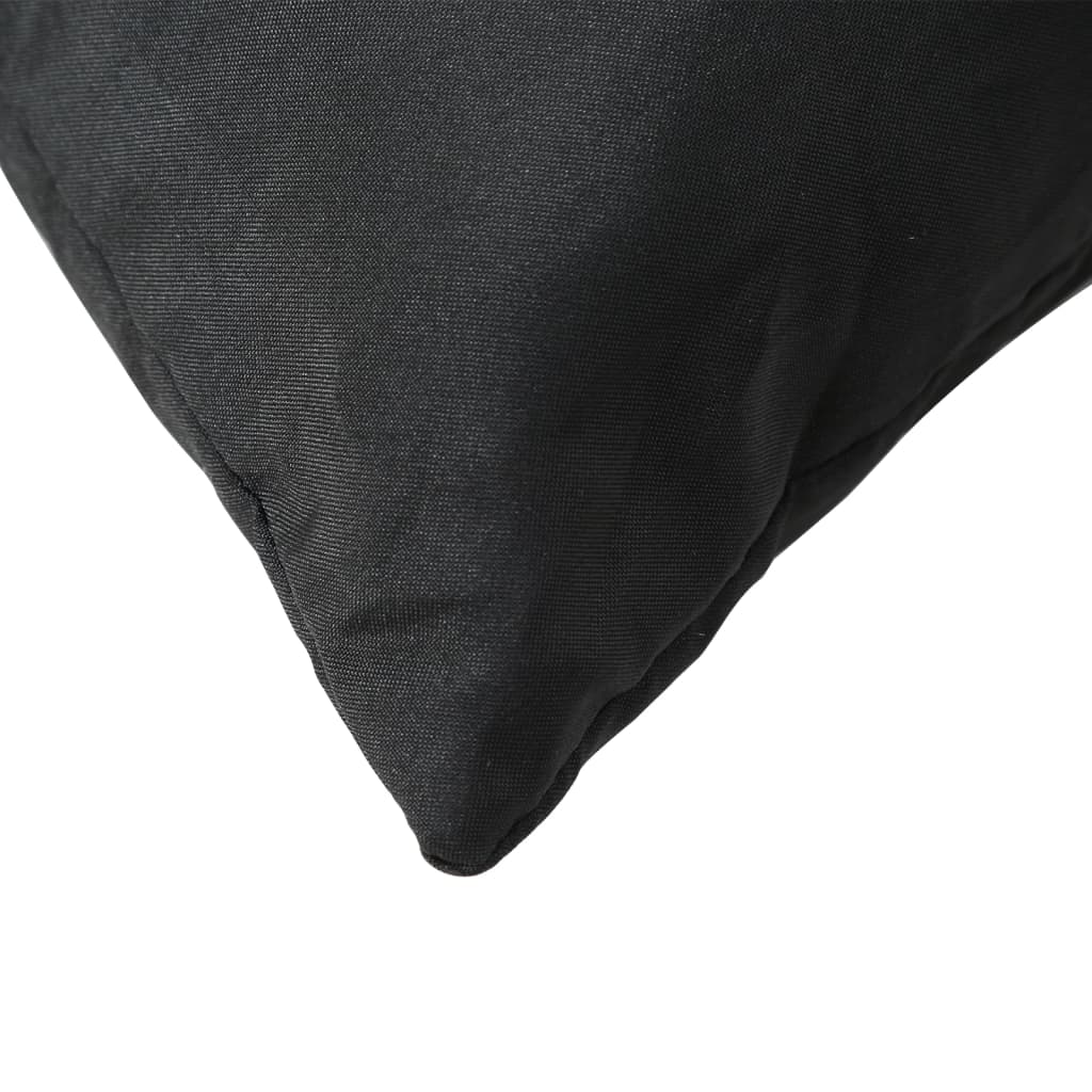 vidaXL Coussins de palette lot de 2 noir tissu oxford