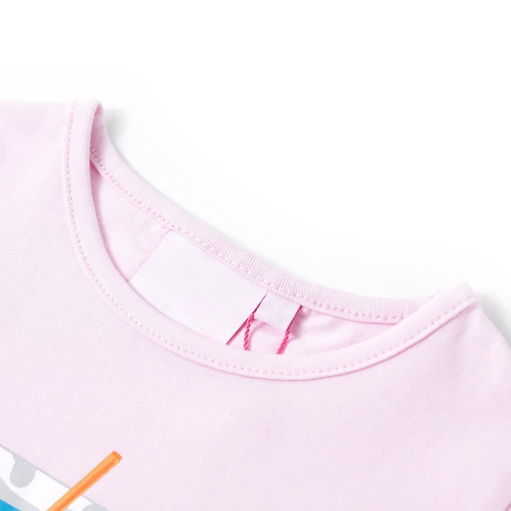 T-shirt pour enfants rose pâle 128