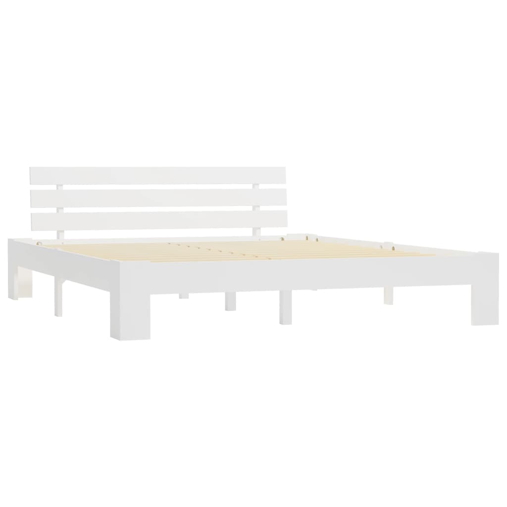 vidaXL Cadre de lit sans matelas blanc 180x200 cm bois massif de pin