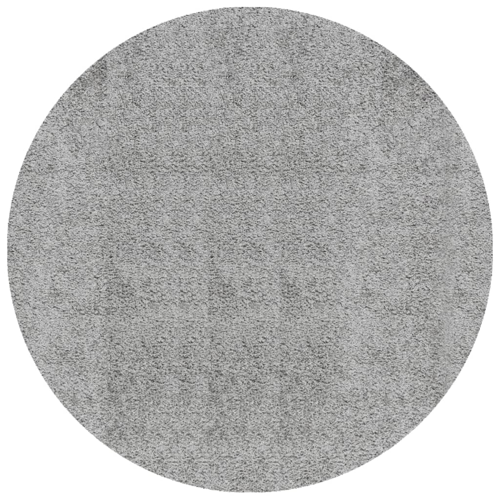 vidaXL Tapis shaggy PAMPLONA poils longs moderne gris Ø 280 cm