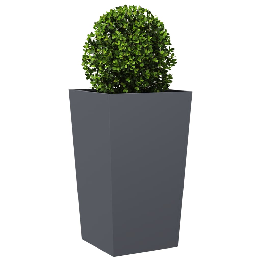 vidaXL Jardinière anthracite 45x45x75 cm acier