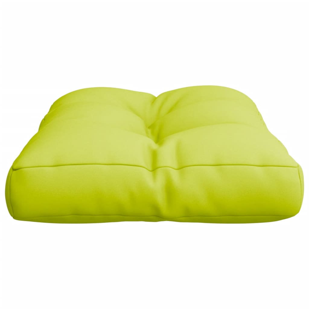 vidaXL Coussin de palette vert vif 50x40x12 cm tissu