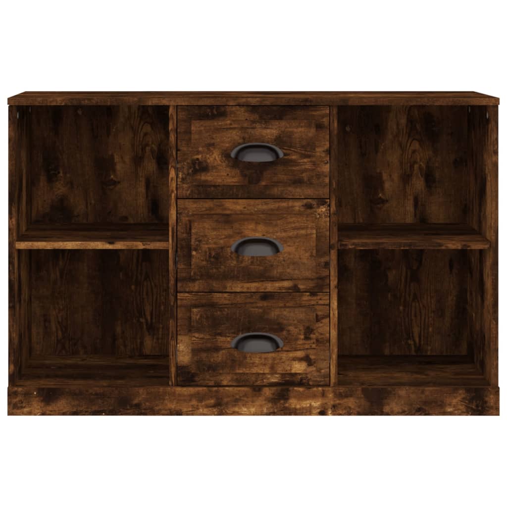 vidaXL Buffet chêne fumé 104,5x35,5x67,5 cm bois d'ingénierie