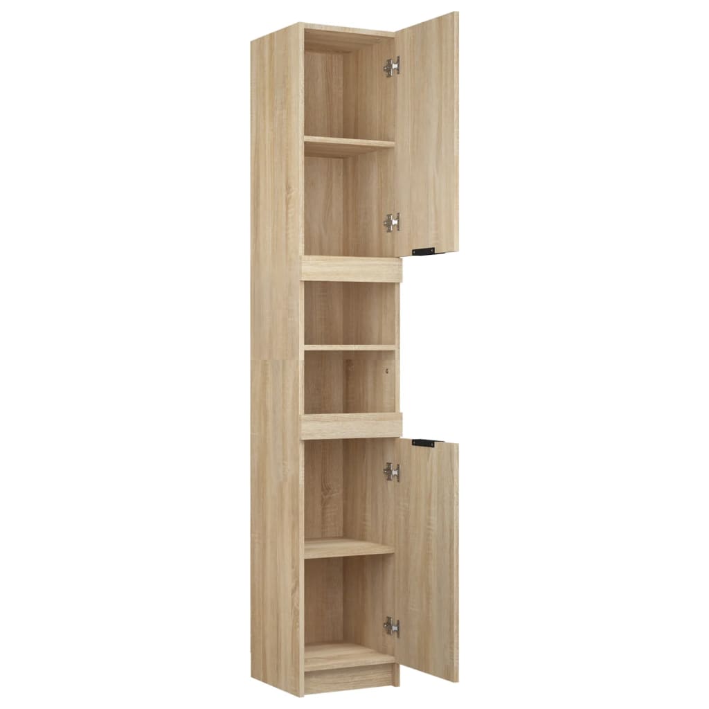 vidaXL Armoire salle de bain chêne sonoma 32x34x188,5 cm