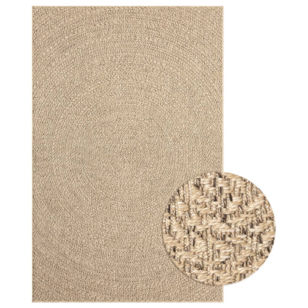 vidaXL Tapis 200x290 cm aspect jute intérieur et extérieur