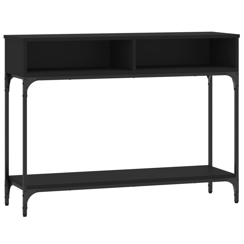 vidaXL Table console noir 100x30,5x75 cm bois d'ingénierie
