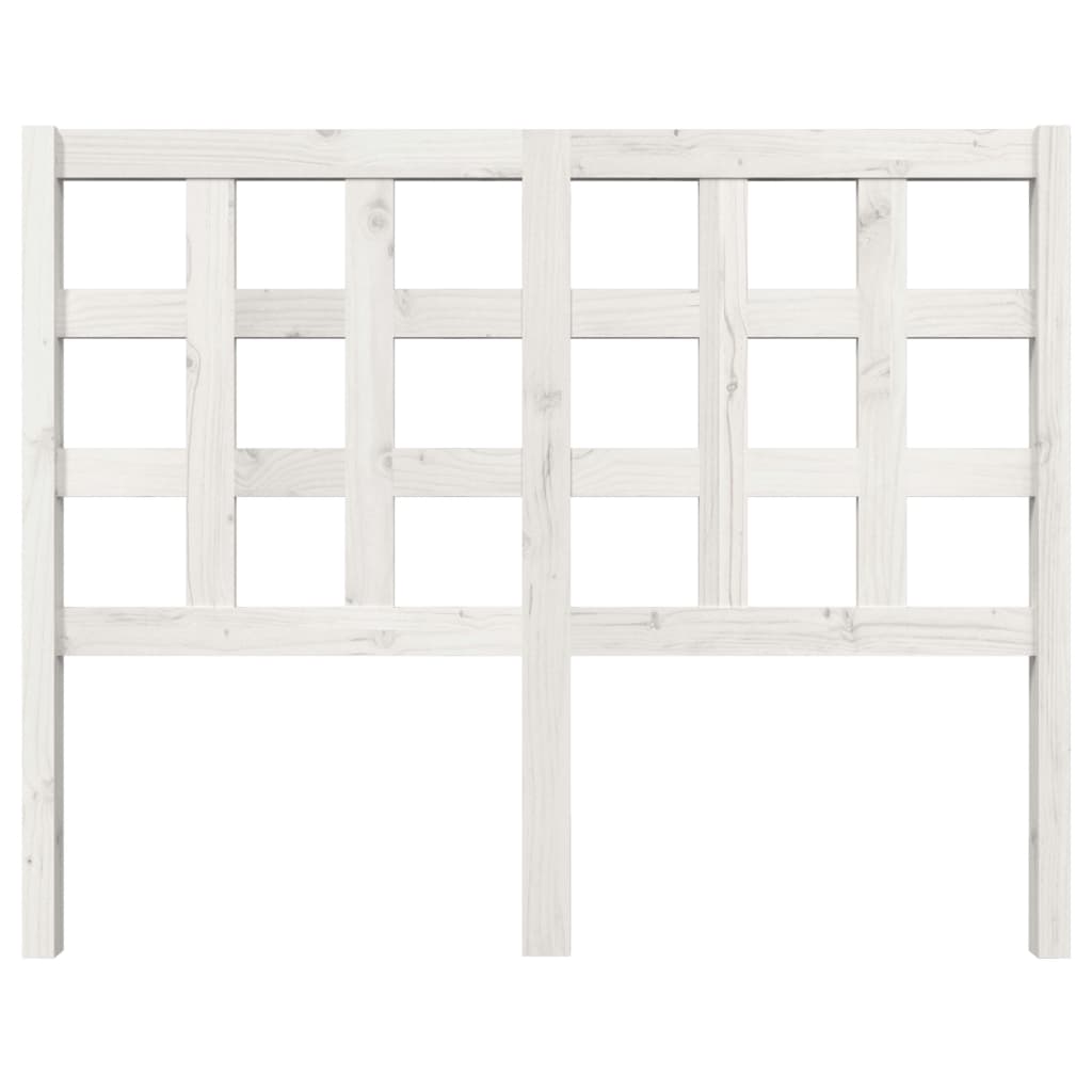 vidaXL Tête de lit Blanc 125,5x4x100 cm Bois massif de pin