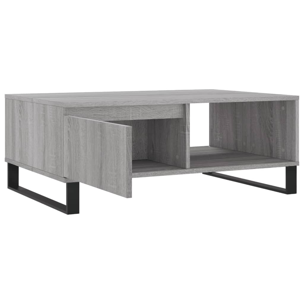 vidaXL Table basse sonoma gris 90x60x35 cm bois d'ingénierie