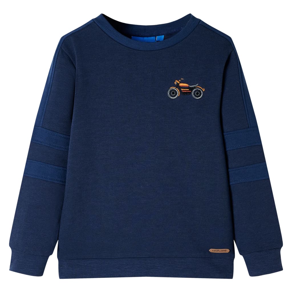 Sweatshirt pour enfants mélange bleu marine 92