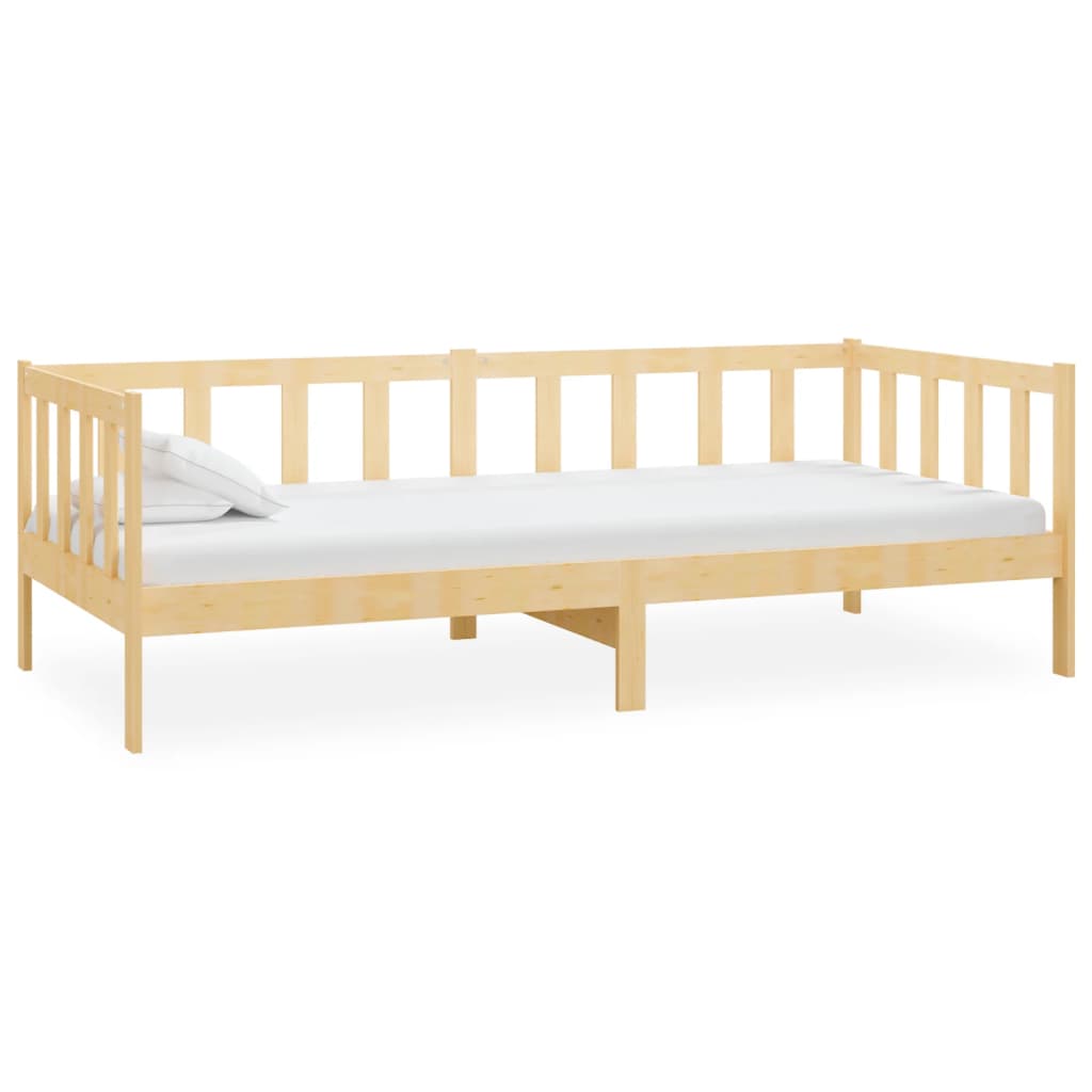 vidaXL Lit de jour sans matelas bois de pin massif 90x200 cm