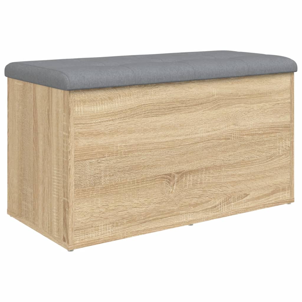 vidaXL Banc de rangement chêne sonoma 82x42x45 cm bois d'ingénierie