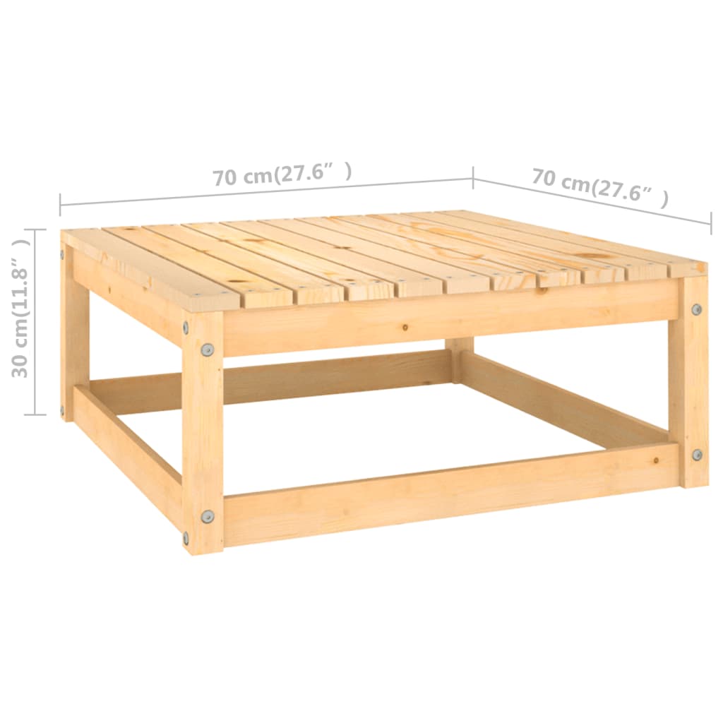 vidaXL Salon de jardin 6 pcs avec coussins Bois de pin massif