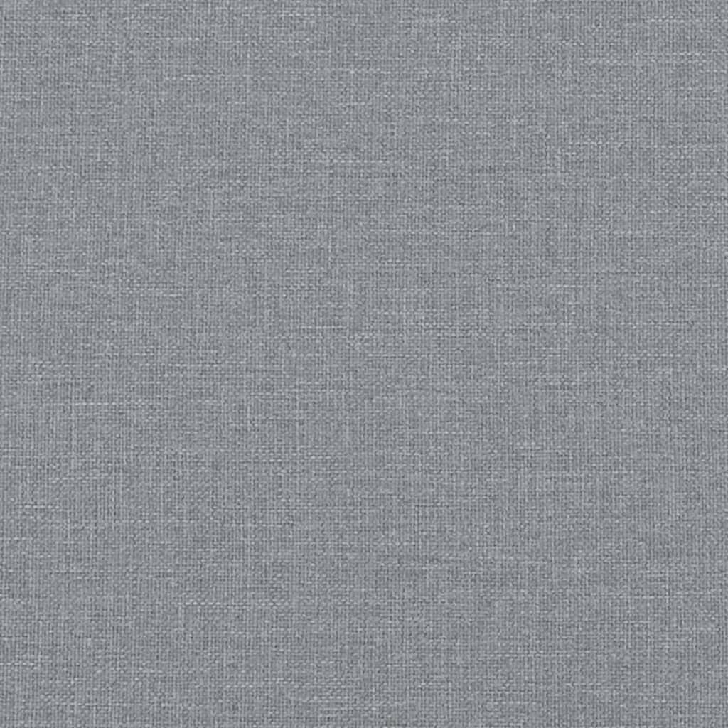 vidaXL Canapé 2 places avec oreillers gris clair 120 cm tissu