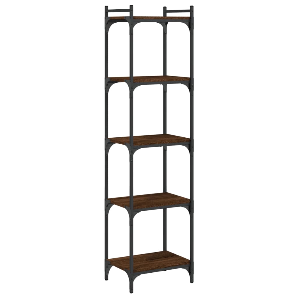 vidaXL Bibliothèque 5 niveaux chêne marron 40x30x154cm bois ingénierie