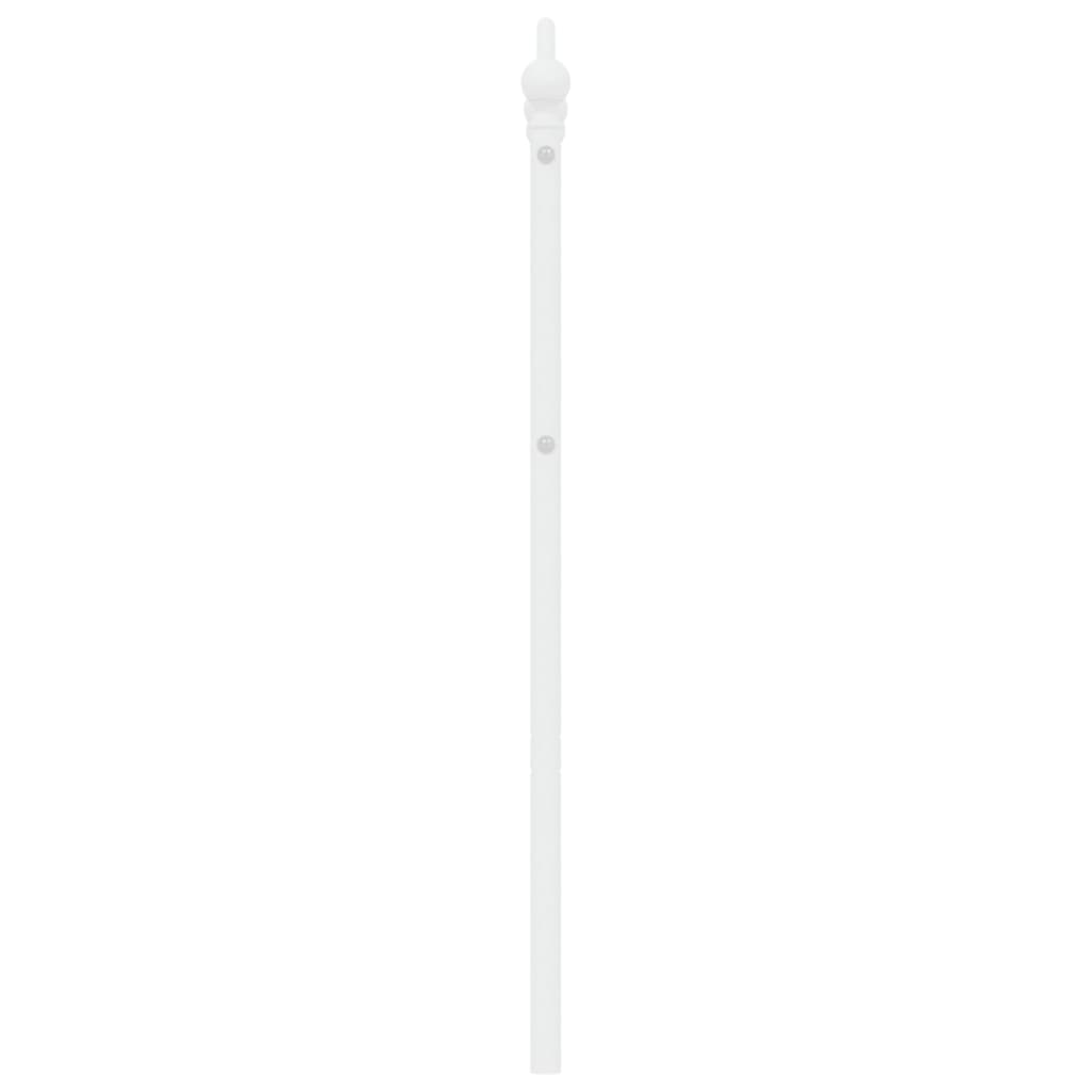 vidaXL Tête de lit métal blanc 140 cm