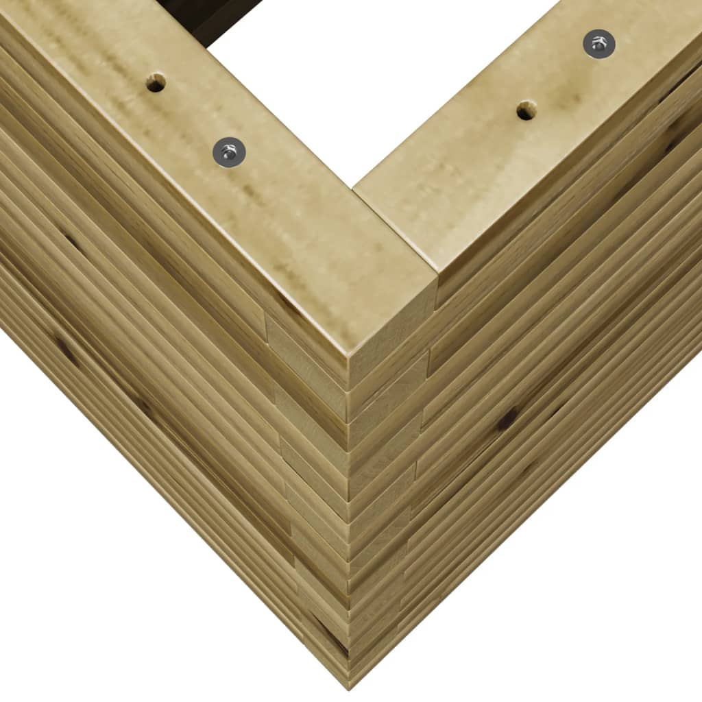 vidaXL Jardinière 70x40x68,5 cm bois de pin imprégné