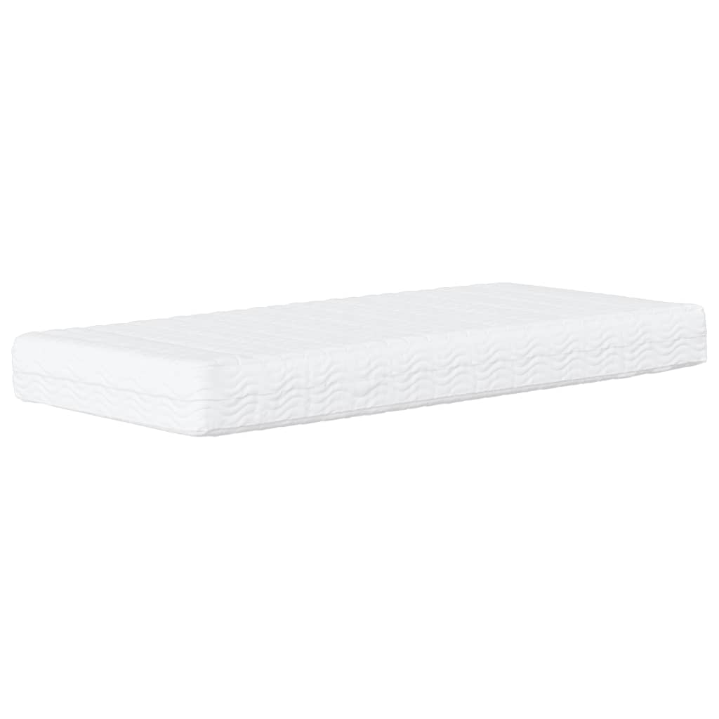 vidaXL Matelas en mousse blanc 80x200 cm dureté H2 H3