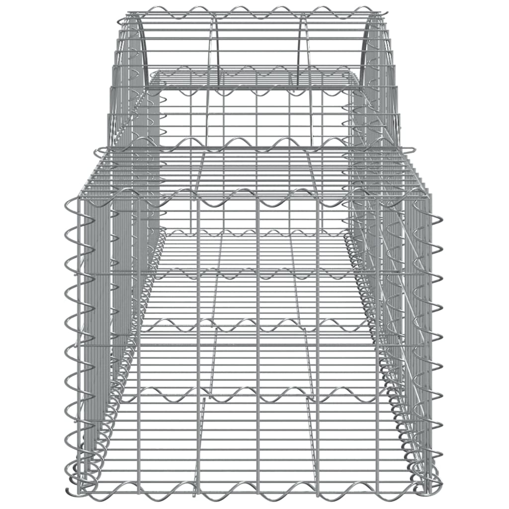 vidaXL Paniers à gabions arqués 5 pcs 200x50x40/60 cm fer galvanisé