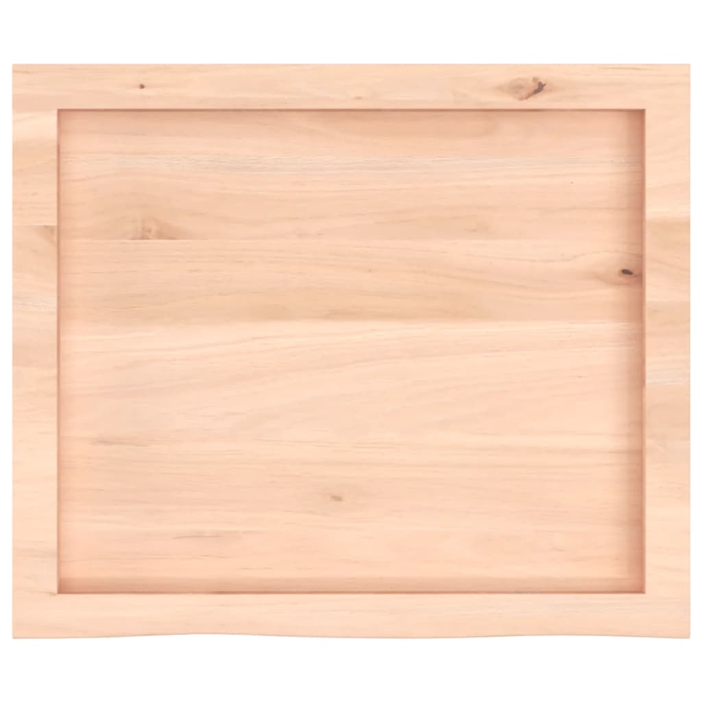 vidaXL Dessus de table 60x50x(2-6) cm bois de chêne massif non traité