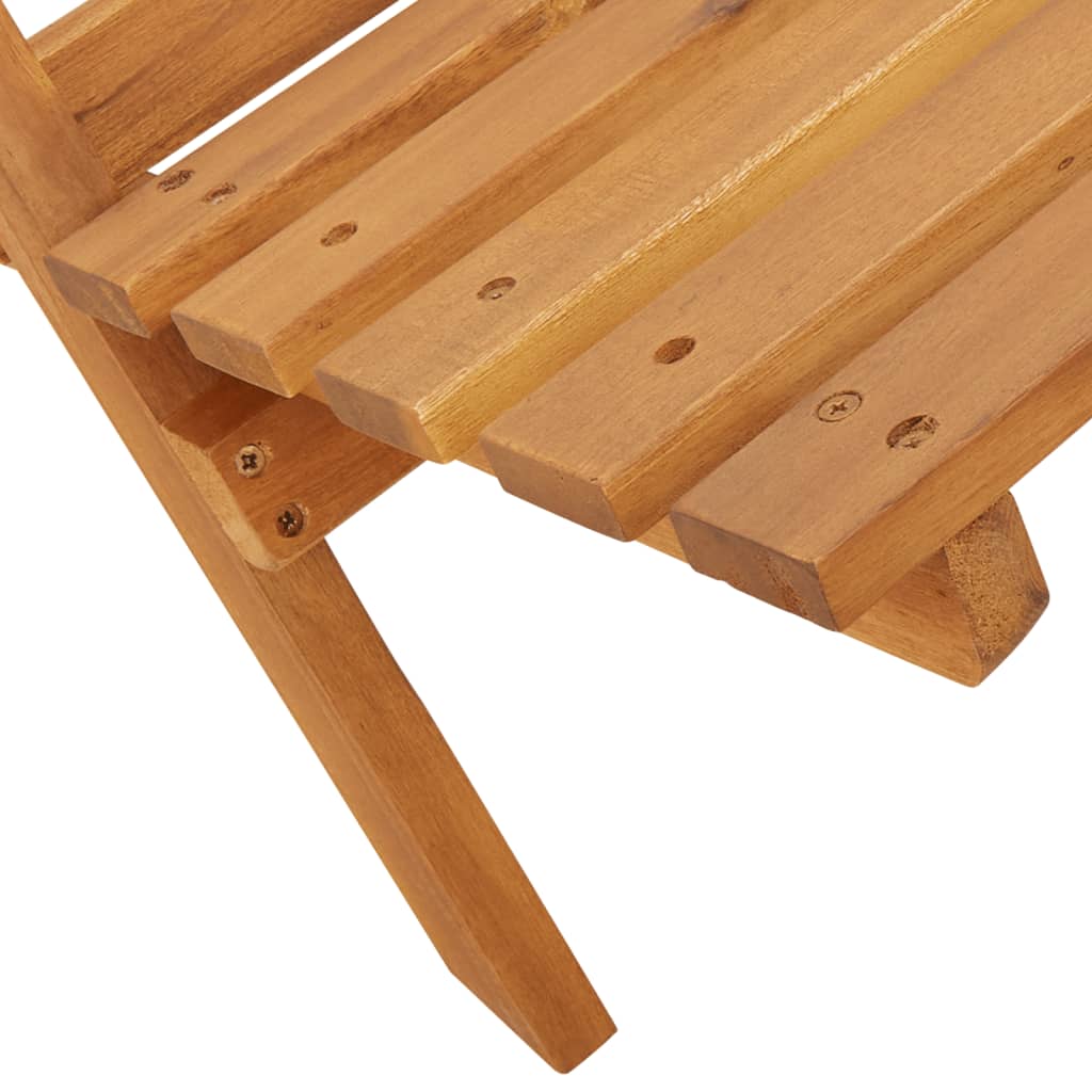 vidaXL Chaises de jardin pliantes lot de 4 tissu et bois massif