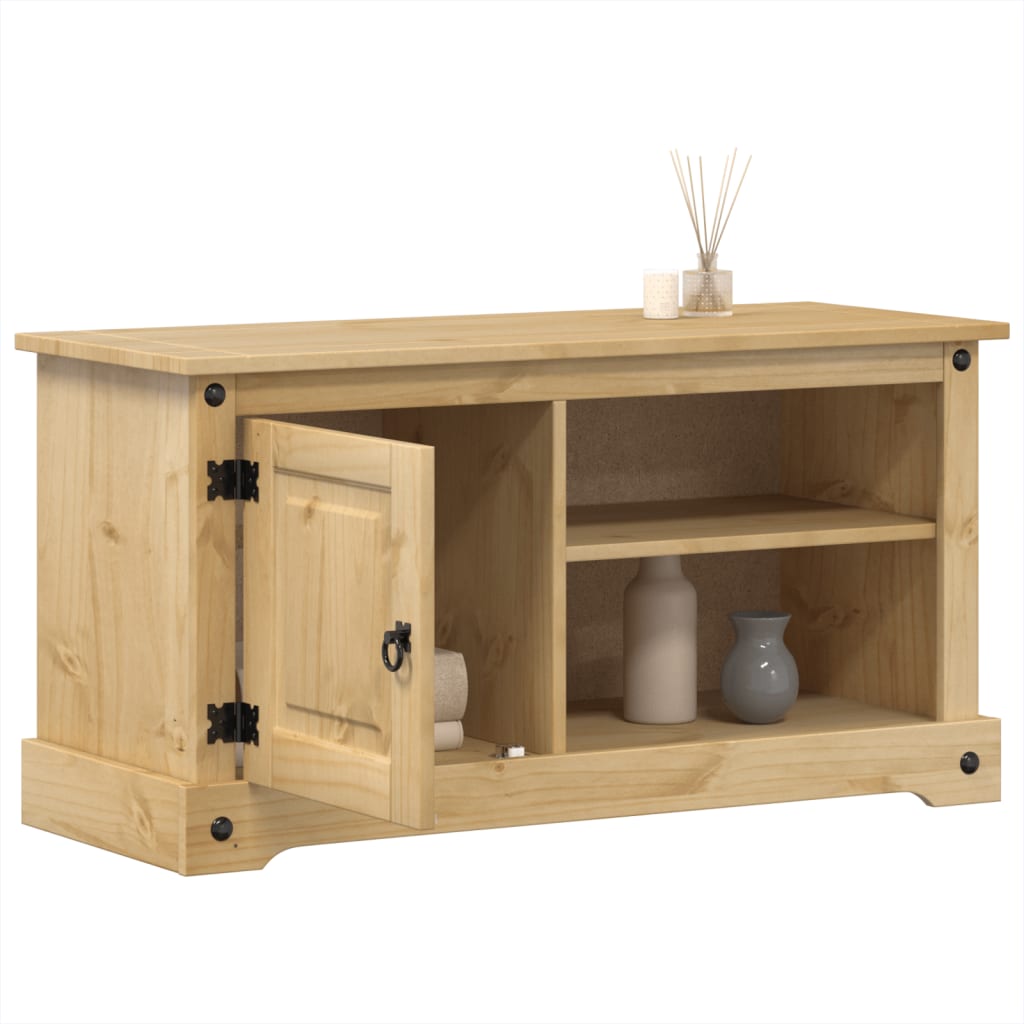 vidaXL Meuble TV Corona 100x37x52 cm bois de pin massif