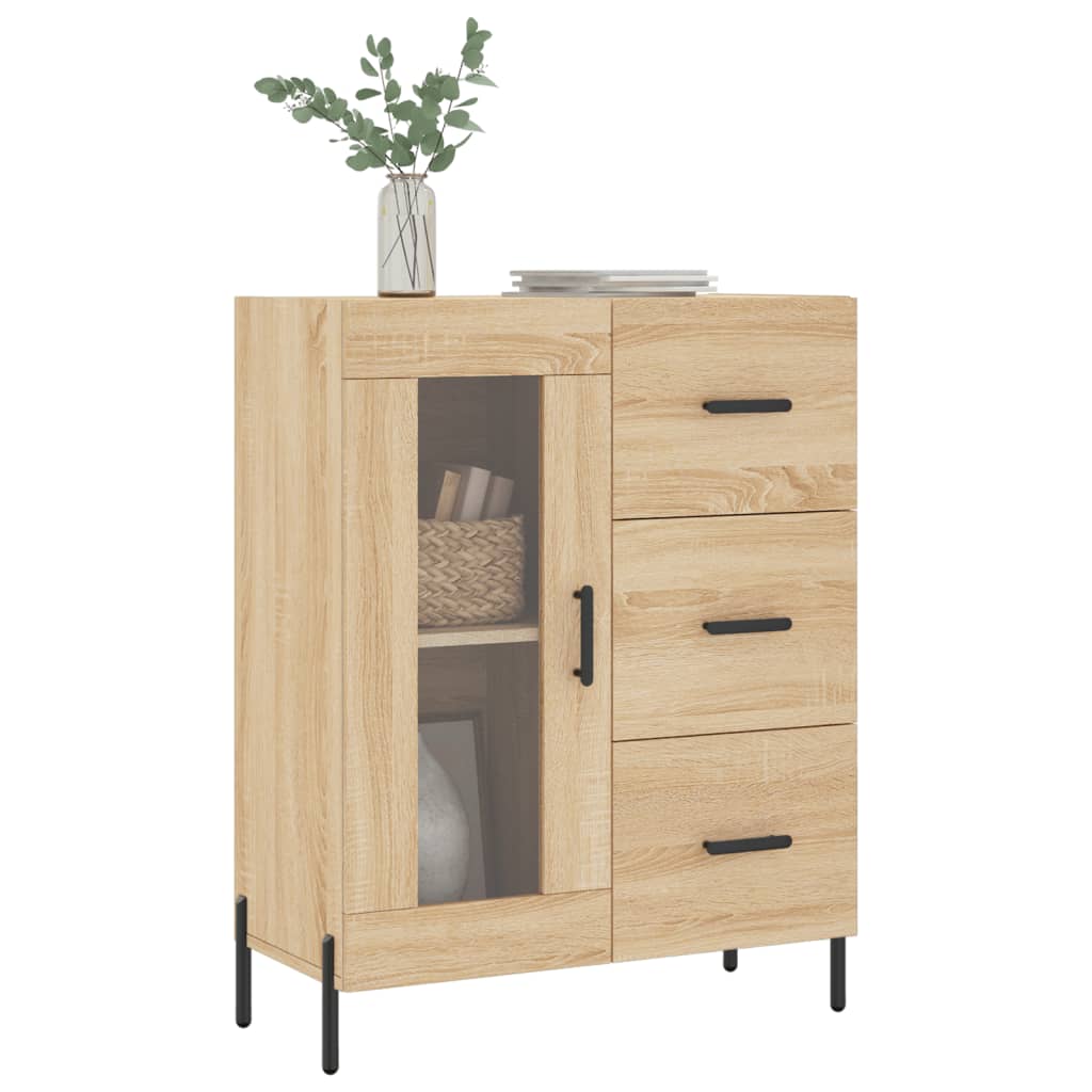 vidaXL Buffet chêne sonoma 69,5x34x90 cm bois d'ingénierie