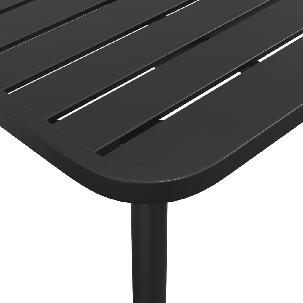 vidaXL Ensemble à manger de jardin 11 pcs anthracite acier