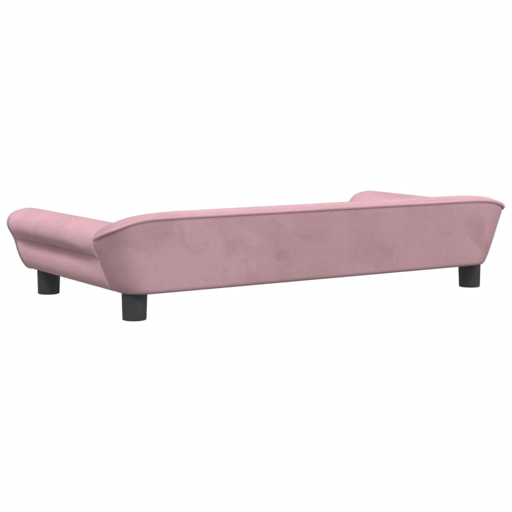 vidaXL Canapé pour enfants rose 100x50x26 cm velours